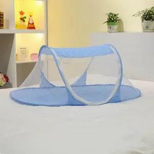 Foldable Mosquito Net, Baby Newborn No-Install Mosquito Net, Infant Cartoon Boat Shape, Zippered, Portable for Travel, Beach, Camping
