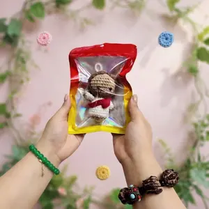 Jesus Crochet Car Hanger Adorable Handmade Ornament for Car Interior Decorations Unique Handmade Craftsmanship Perfect Gift for Car Enthusiasts