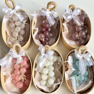 Handmade Custom Grape Soap Aromatherapy Essential Oil Travel Portable Gentle Cleansing Suitable for Men and Women Best Friend Friend Family Birthday Party Gift Aromatherapy Gift Box