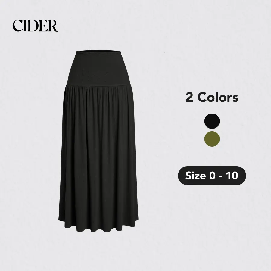 Cider [2 colors, size 0-10] 2-Way Stretchy Skirt With Pockets
