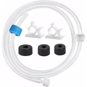 Sink Soap Dispenser Extension Tube Kit with Upgraded Check Valve,  " Under Counter Soap Dispenser Tube for Kitchen Sink,  Suction, No More Refilling  Bottle