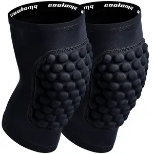 COOLOMG Basketball Knee Pad for Kids Youth Adults, Compression Anti-slip Knee Sleeve for Baseball Volleyball Football (1 Pair) Basketball Accessories outdoorfun