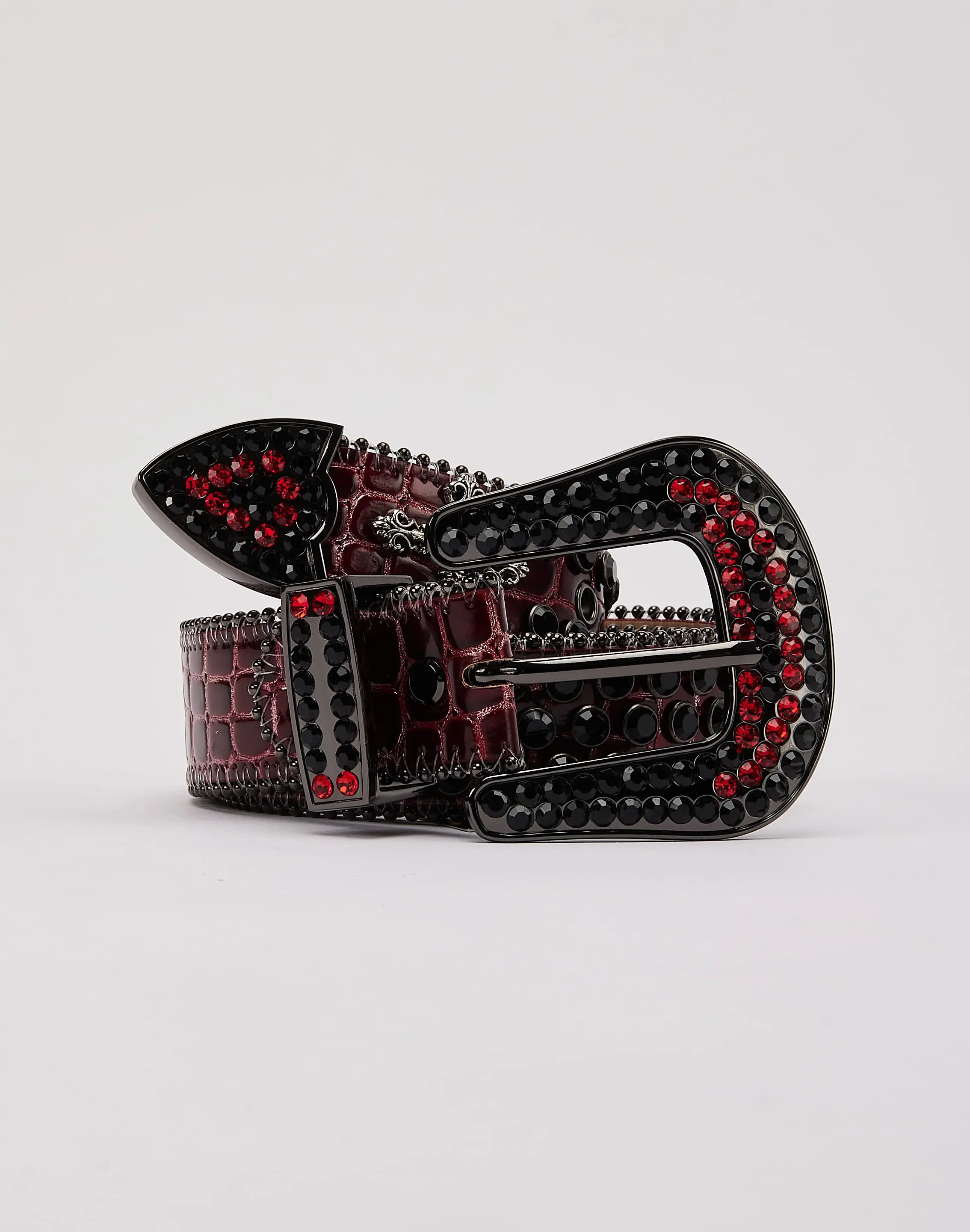 Mens Majestik Rhinestone Belt