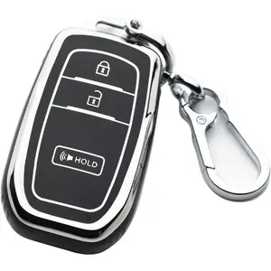 New Upgrade Key Fob Cover Keychain Fit for Toyota 2022-2025 Prius Corolla Cross Hatchback Tundra Sequoia LE XLE Smart Key