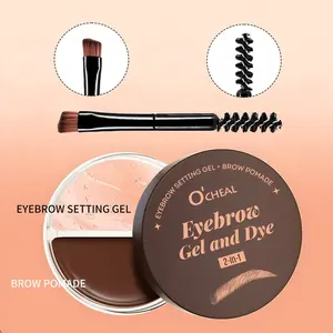 Ocheal 2-In-1 Eyebrow Gel & Wax, Dual Color Natural Smooth Transparent Wild Brow Gel, Long-Lasting No Smudge, Perfect for Everyday Use