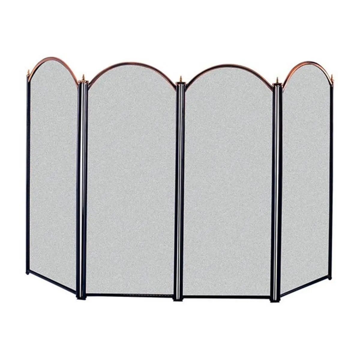 212 MAIN Antique Look Brass Finish Assembled Metal Fireplace Screen Frame, 48x32 in Home Supplies, Festive Party Decor Frames