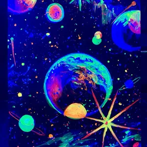 Echo from Universe -UV light painting Echo from Universe -UV light painting