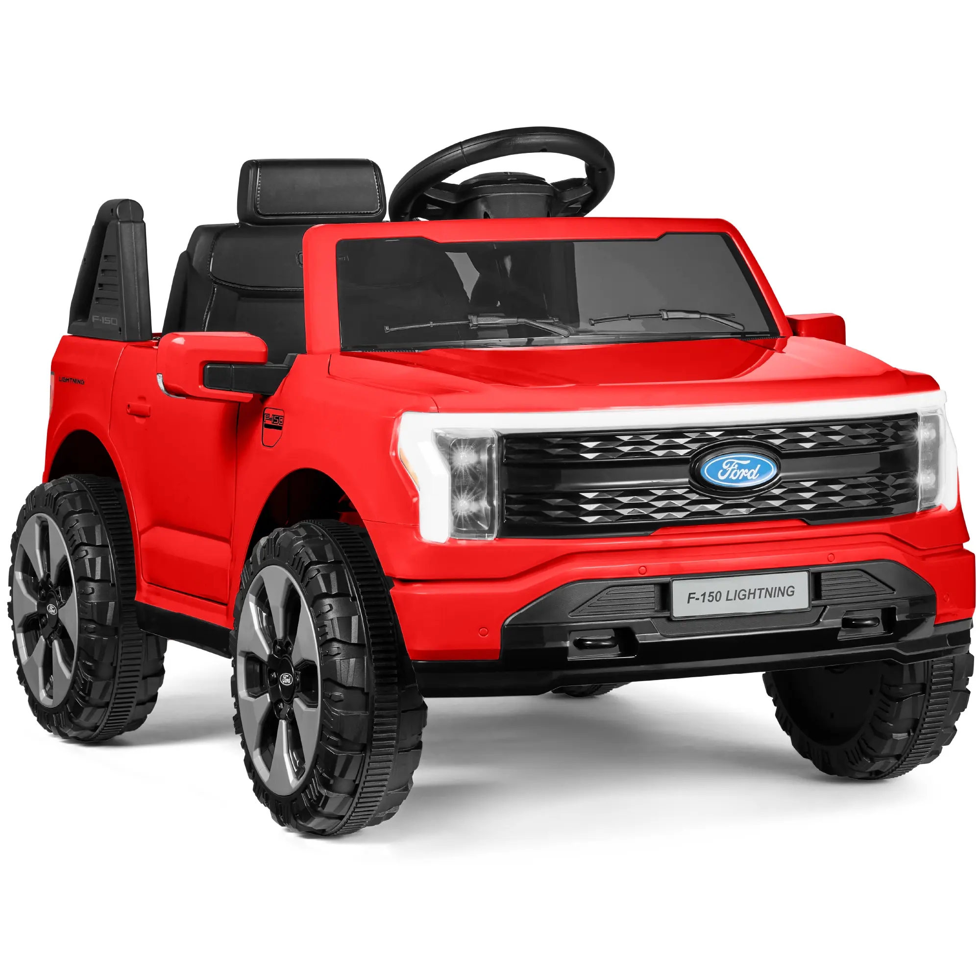 Best Choice Products Kids 12V Ride On Car Officially Licensed Ford Lightning Truck w/ Remote, LED Lights