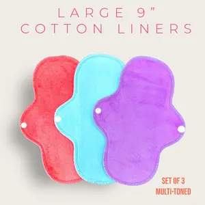 3PACK- 9" Cotton Cloth Liners