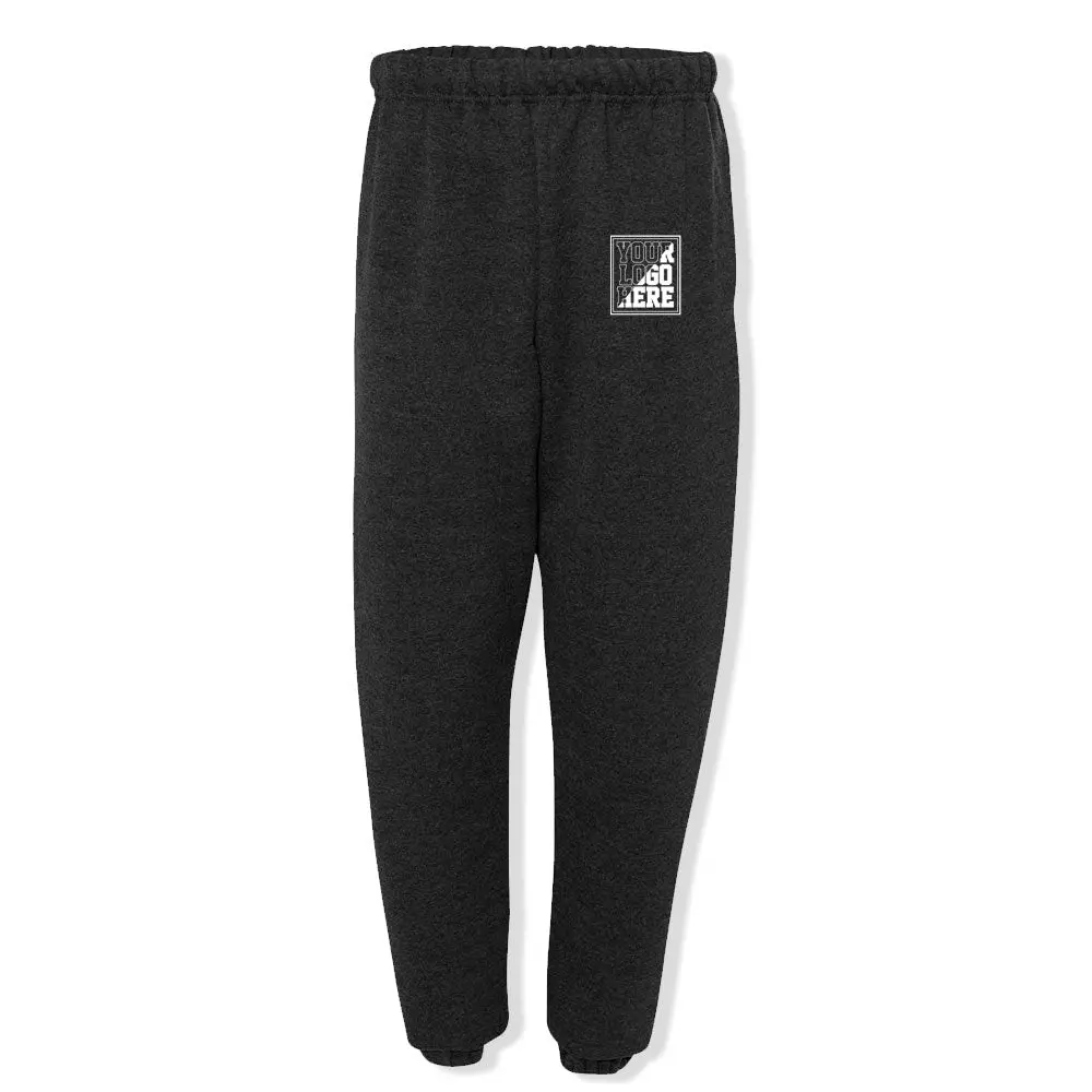 Women's Custom Printed Cinched Bottom Cuffed Sweatpants, Logo Pants