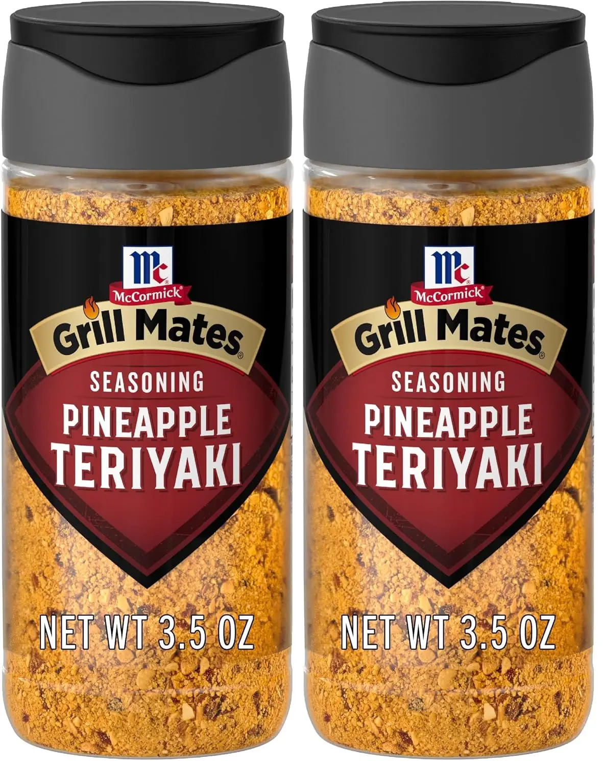 McCormick Grill Mates Seasoning, Pineapple Teriyaki, Grilling Seasoning for Adding Savory-Sweet Teriyaki Flavor to Pork, Chicken, or Seafood, 3.5 oz (Pack of 2)