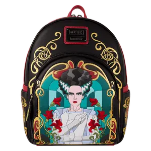 Loungefly Universal Monsters The Bride of Frankenstein Stained Glass Mini Collectible Backpack, Father's Day Gift Option, Father's Day Gifts