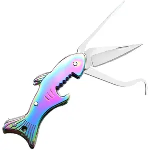 1pcs 304 Stainless Steel Toothpick, Small Knife for Picking Teeth, Portable Ultra-fine Anti Clogging Hook, Crochet Hook, Can Open Bottles, Buckle Teeth, Multifunctional