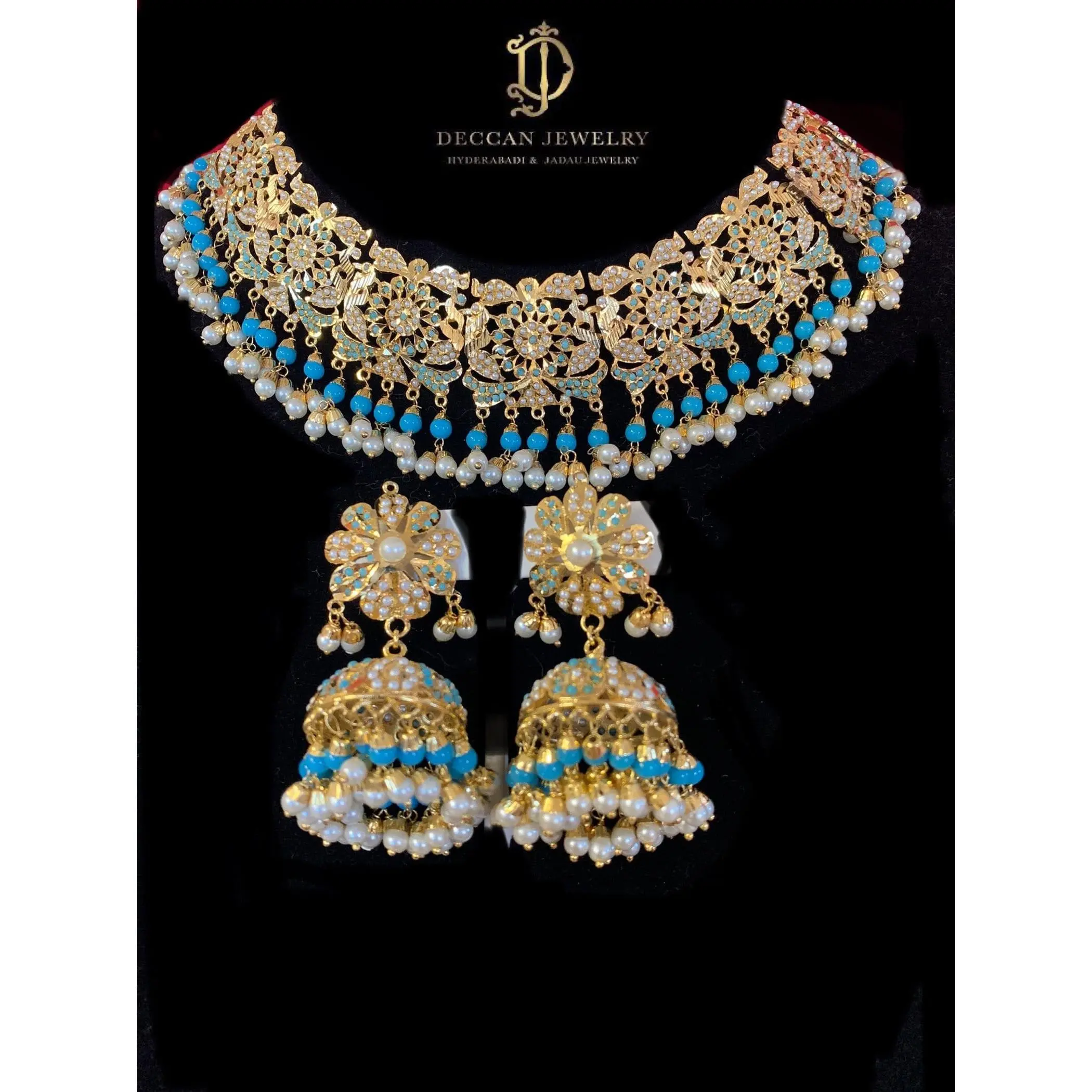 NS69T Rashmika set in turquoise ( READY TO SHIP  )