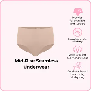 Mid-Rise Seamless Underwear