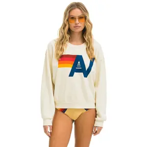 LOGO RELAXED CREW SWEATSHIRT - VINTAGE WHITE