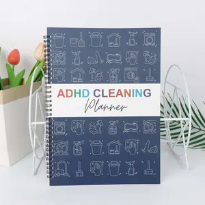 Adhd Cleaning Plan Notebook, Coil Bound Household Management Journal, Task Planning Notebook for Home Organization, Essential Chore Planner