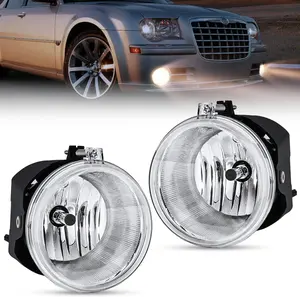 Nilight Bumper Fog Light Compatible with 2005 2006 2007 2008 2009 2010 Dodge Dakota Durango Jeep Commander Grand Cherokee Raider Chrysler Aspen 300 SRT8 Car Truck