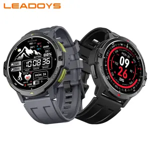 LEADOYS GPS Wearable Smartwatch for Outdoor Sports, 6-Axis Gyroscope, Accurate Fitness Tracking, All-Day Dynamic Heart Rate Monitor, 200+ Customizable Watch Faces, Wireless Calling, Message Notifications, Smart Wearable Devices