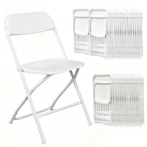 Plastic Folding Chairs /poly chair/student chair  with 350-Pound Capacity, Sturdy Metal Foldable Chairs, Outdoor and Indoor, for Home, Office, Party, Comfy