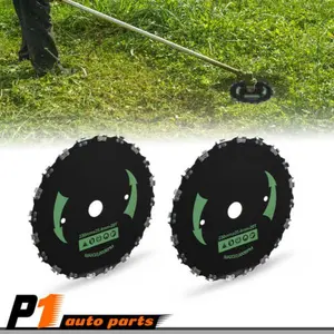 2pcs 9" Chainsaw Brush Blade 20 Tooth Cutter Trimmer Head Weed Mower Saw Blade Tool Kit Metal