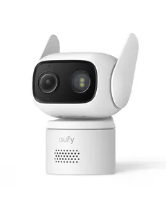 eufy Security Wired Camera C31, Indoor/Outdoor Camera, IP66, 360° Coverage with Pan&Tilt, 24/7 Recording, Auto Tracking, No Subscription, Color Night Vision, AI Human/Vehicle/Pet/Cry Detection
