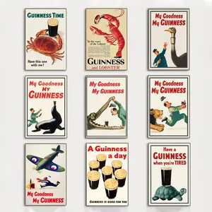 My Goodness My Guinness Canvas Print - Irish Pub Art,Bar Decor,Art Poster wall art set