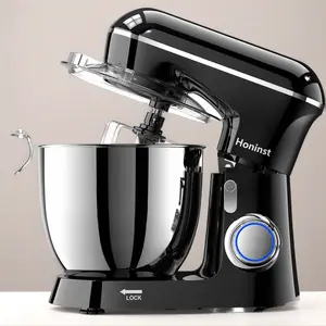 Honinst 6.5 QT Electric Stand Mixer, 10+P Speeds Lightweight with Tilt-Head Kitchen Stand Mixer, Dough Hook, Whisk, Beater and Bowl, Food Mixer for Baking, Cake and Most Home Cooks