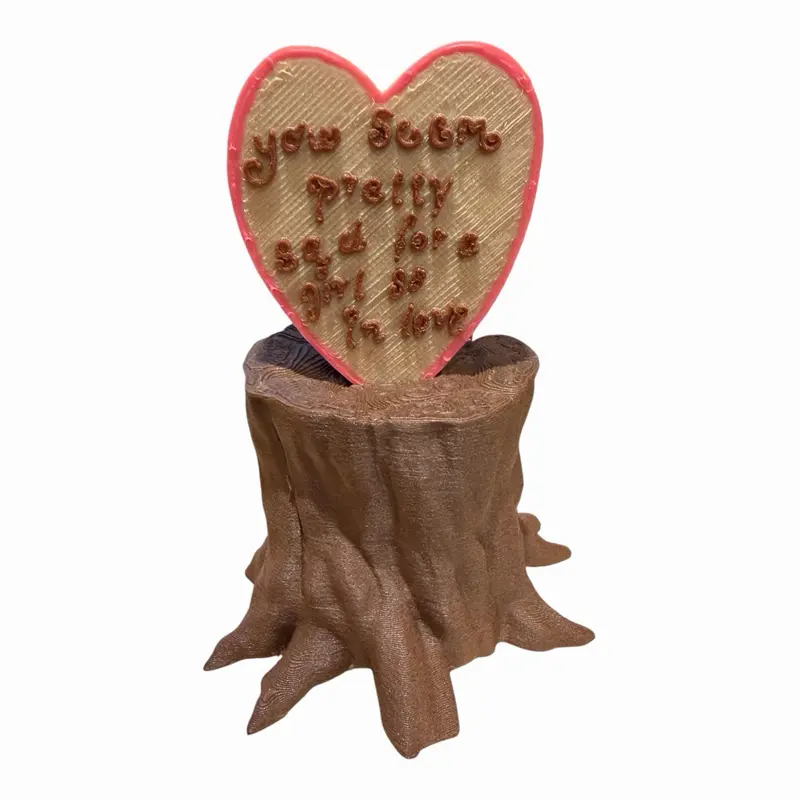 Carved heart Turntable Spinner!