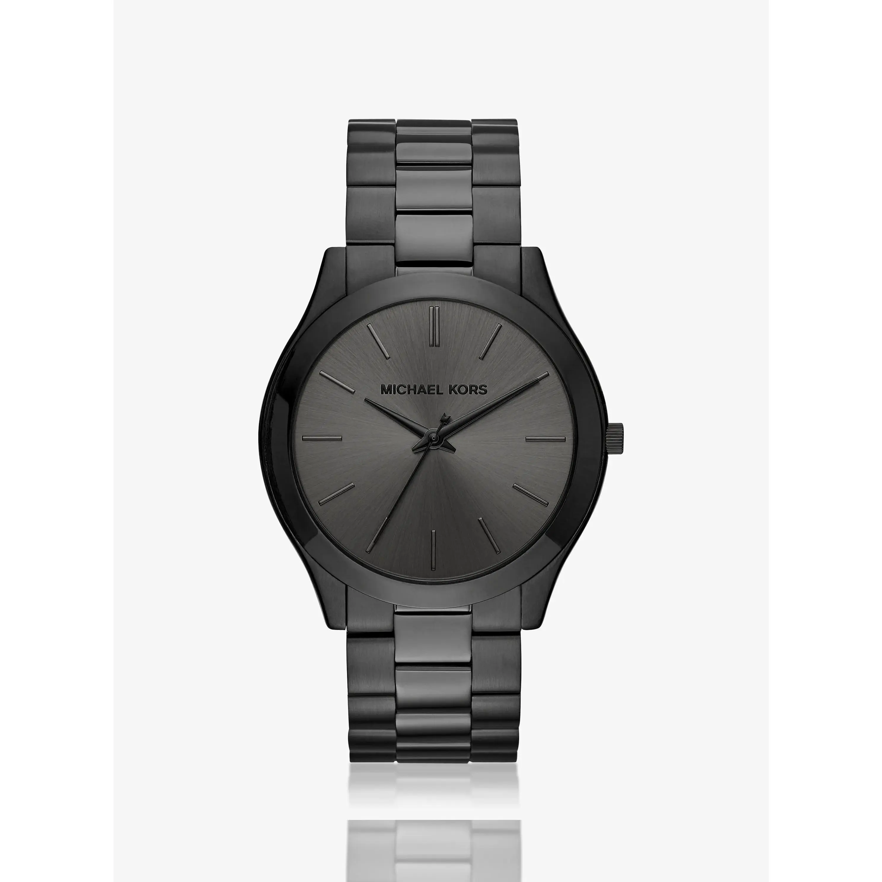 Oversized Slim Runway Black-Tone Watch