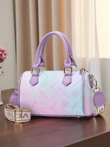 Women's Gradient Color Handbag, Adjustable Wide Shoulder Strap Boston Bag, Vibrant Colors, Perfect Birthday Gift for Women, Handbag Sling Bag