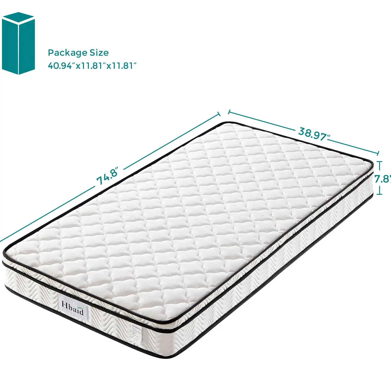 5-Zone Cooling Twin Mattress for Support & Pain Relief
