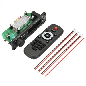 2x100W 12V Amplifier Audio Player Bluetooth 5.0 MP3 Decoder Board MP3 Player Car FM Radio Module TF USB Mic Record Call
