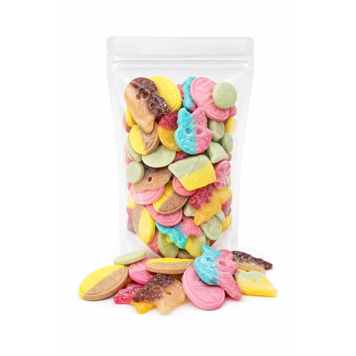 Assorted Fruity, Fizzy, Sour & Sweet Gummy Candy Mix, Soft Chewy Candy Variety, 0.5 lb Bulk Candy Assortment