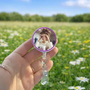 2 Ops Distressed Doll Meme Badge Reel, Funny Doll Badge Reel, Retractable Work ID Clip Gift For Her