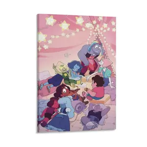 Steven Universe Comic Art Canvas Poster Wall Art Decor Print Picture Paintings for Living Room Canvas Poster Bedroom Decor Sports Landscape Office Room Decor Gift Frames Ornaments