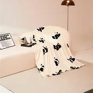 H&D Han&Loom Panda Pattern Flannel Throw Blanket  Hypoallergenic Soft Durable Warm Fabric for Ultimate Comfort for Sofa or Bed with Adorable Panda Design, all seasons, Gift for girls and women, 59 x 79 inches