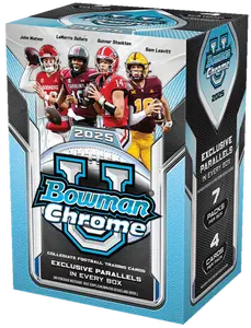 2025 Bowman Chrome U Football Value Box (7 Packs)