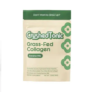 Crushed Tonic Banana Milk Collagen - Korean Collagen - KBeauty - Premium Hydrolyzed Collagen - for Skin, Hair & Health - Gluten Free GMO Free Skin Care Hair & Nail Care Healthcare Supplement Fitness Edible Dietary Beauty Protein Collagen