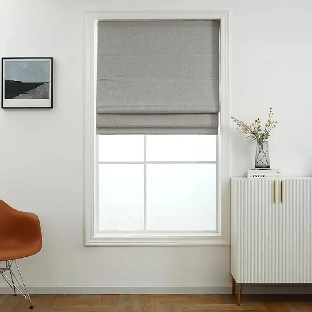 Roman Shades - Polyester Belgian 100% Blackout