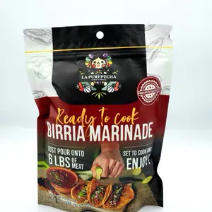 La Purepecha Birria Marinade - 16oz (2x 8oz Pouches) - Ready to Use Sauce for 6 lbs. of Meat - Authentic Mexican Flavor