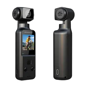 Lightweight 4K Pocket Camera, Recording Camera, Video Camera, Premium Portable Camcorder, Supports 270° Manual Rotation & Large Capacity Battery, Ideal for Outdoor Activities & Vlogs
