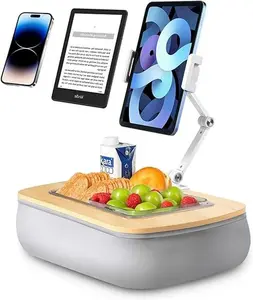 Tablet Kindle Stand Pillow, iPad Pillow Holder for Lap with Soft Bean Bag, Fits 4.7 to 12.9 Inch Tablets, Phones for Sofa, Couch, Bed, Car