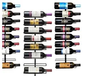 Sorbus 27-Bottle Metal Wall Mount Wine Rack