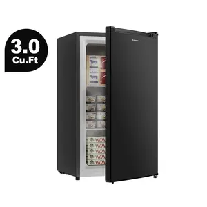BANGSON 3.0 Cu.Ft Small Upright Freezer, Single Door Mini Freezer, Small Freezer, Adjustable Thermostat, Energy-Efficient, Compact Refrigerator, Quiet Operation, Compact Freestanding Freezer, Gift Idea, Christmas Gift