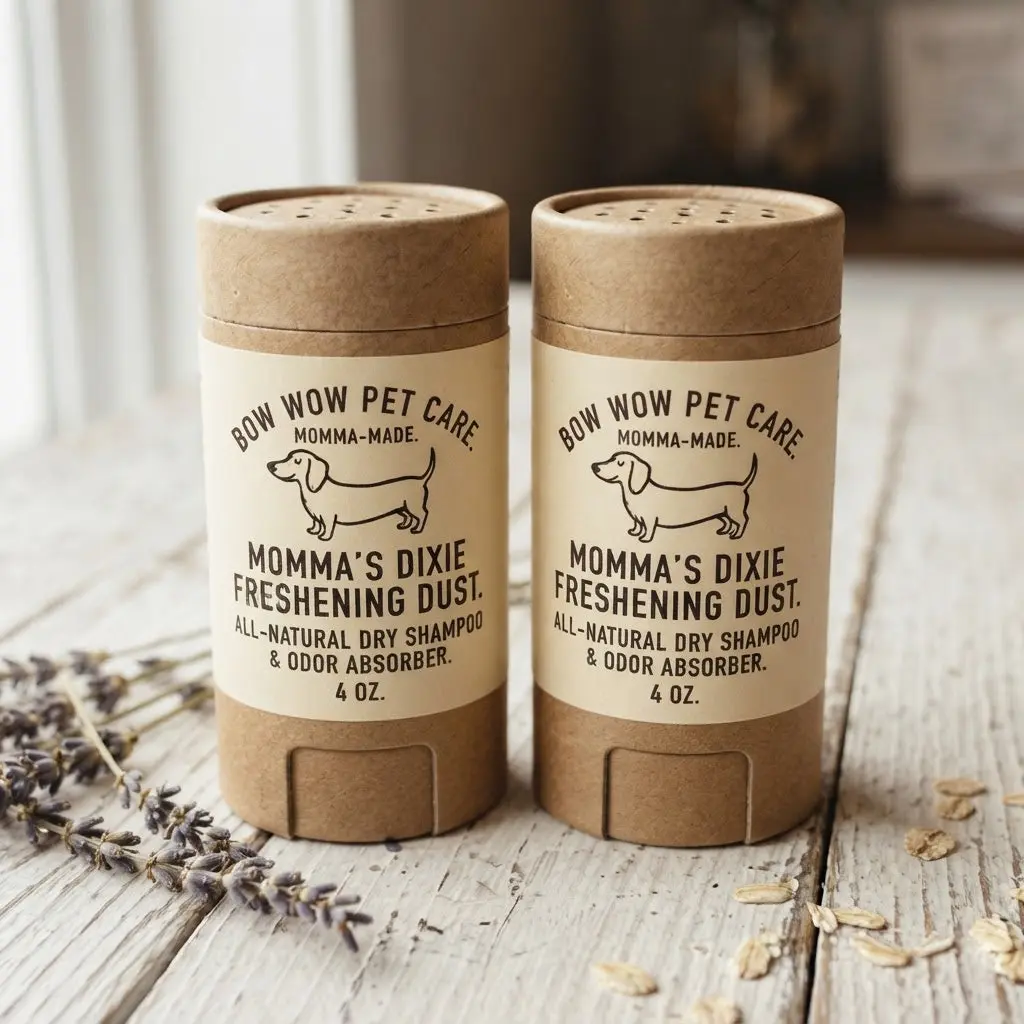Lavender & Oatmeal Soothing Dog Dry Shampoo — 4oz Eco-Tube