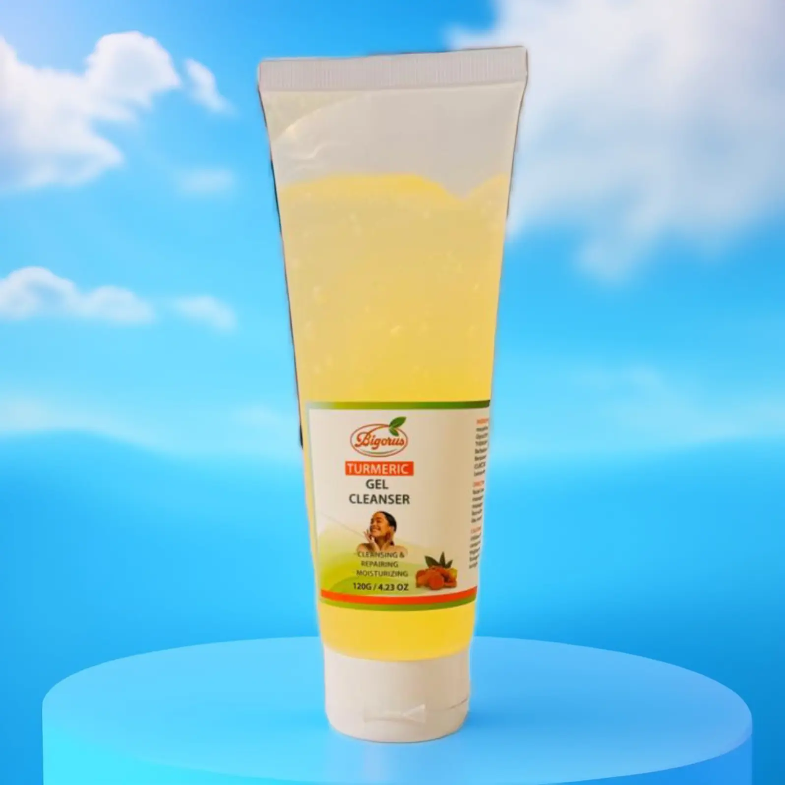 Bigorus Turmeric Cleanser for Facial Skin Repair - Skincare