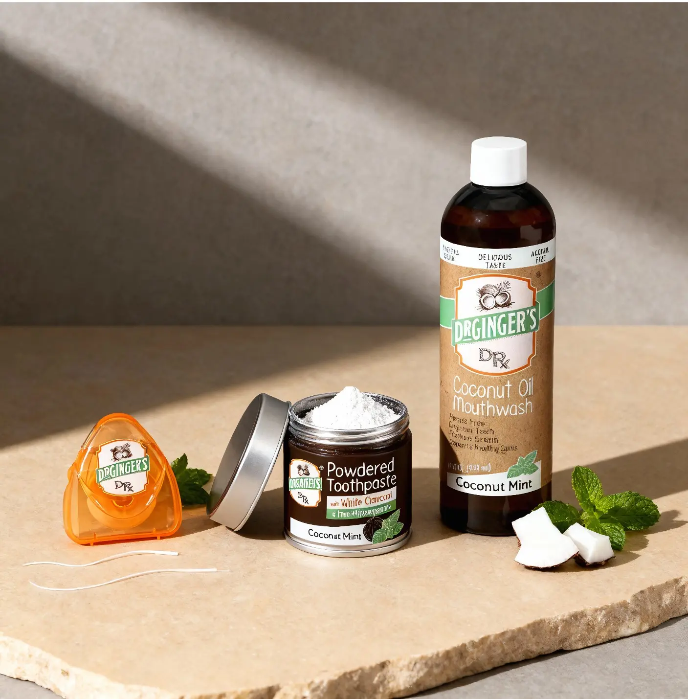The Perfect Whitening Bundle- Dentist Designed Non Fluoride Nano-Hydroxyapatite Powdered Toothpaste Kit for the BEST Natural Whitening! Premium Oral Care Kit with Organic Coconut Oil & Xylitol for Brighter Teeth! Exclusive Bundle for Ask the Dentist Live!
