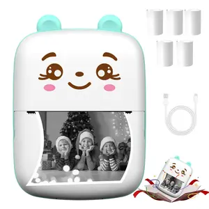 Wireless Smart Mini Printer, Portable Thermal Printer for iOS Android Smartphone, Label Receipt Sticker Photo List Notes Inkless Printing Gift