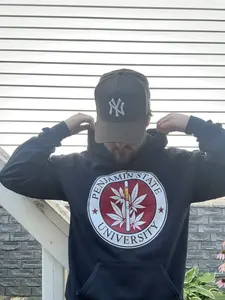 Penjamin State University Black comfy hoodie with pocket